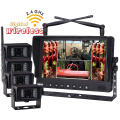 Wireless DVR Quad Monitor Camera System